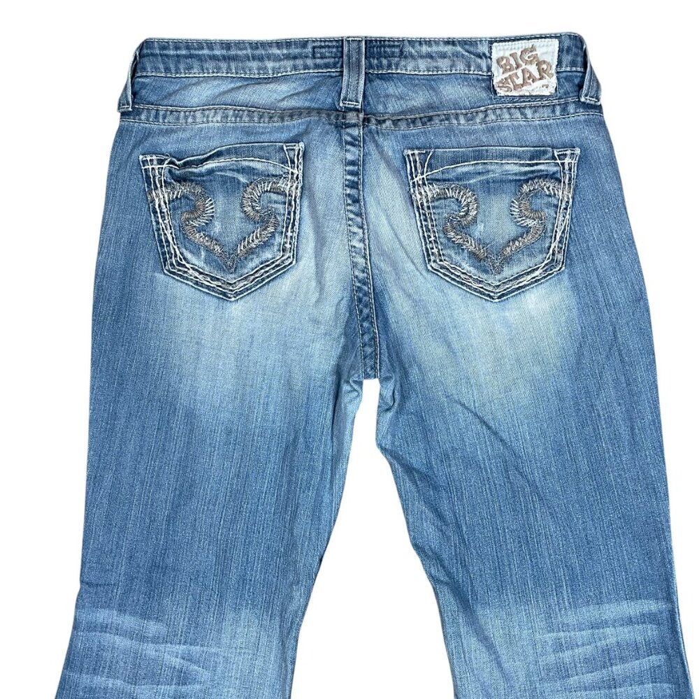 Big Star Maddie Women's Bootcut Jeans 30R Distressed Mid Rise Denim - Picture 5 of 8